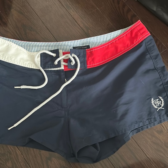 Tommy Hilfiger Swim Shorts (blue red and white) - Picture 1 of 7